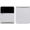 White Carbon Fiber Specialty Texture Material Galaxy Z Flip4 5G Skin